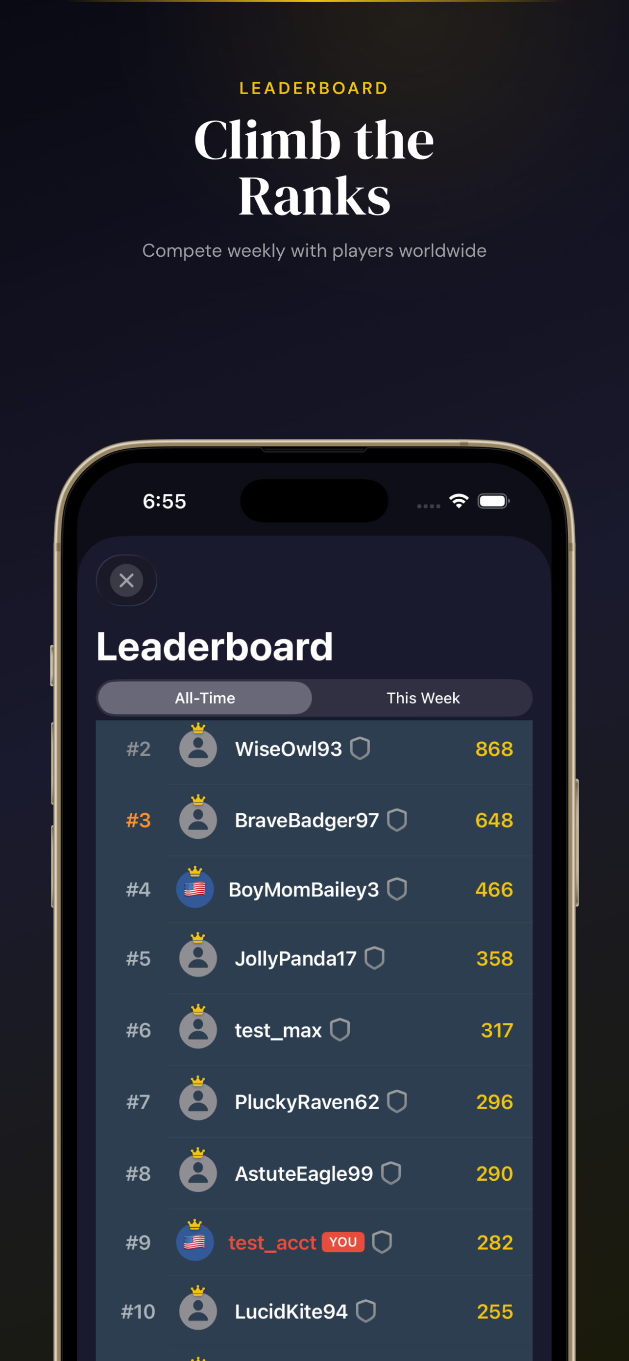 VocabDuel Leaderboard